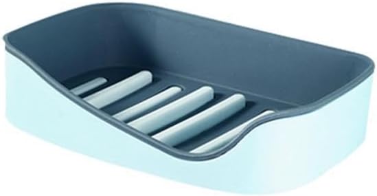 Enakshi® 6xSoap Holders with Drain, Double Layer Draining Soap Box for Bathroom Blue|Home & Garden | Bath | Soap Dishes & Dispensers