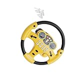 [Matériaux et Pour dimensions] : Ce volant rond est fabriqué en ABS, un matériau sûr pour les enfants. Ses Pour dimensions sont de 20,5 cm x 20,2 cm