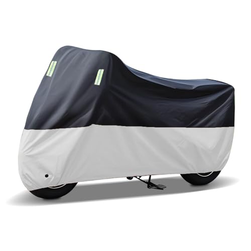 MMDXDLX Telo Coprimoto per Benelli TRK 502X TRK 502 X TRK502X,Telo Moto da Esterno Interno,Telo Coprimoto Impermeabile Copri Moto, Polvere, Pioggia, Vento, con Strisce Riflettenti