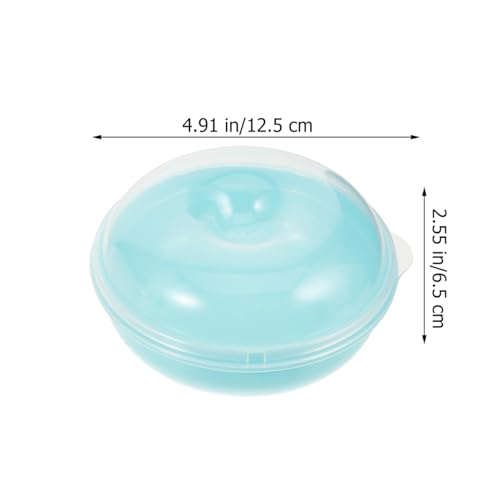 UPKOCH Bagel Keeper Storage Container 4.88 Inch Round Bread Fresh-Keeping Box Airtight with Lid for Kitchen Countertop Microwave and Refrigerator Safe Bagel Holder Container