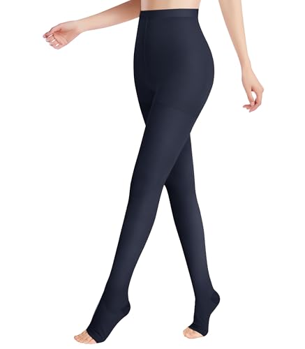 Image of Medical Compression Pantyhose for Women Support Stockings 20-30 mmHg Treatment Swelling, Edema Varicose Veins