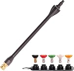 High Pressure Washer Wand with 5 Spray Nozzles, Quick Connect Adapter, Extension Lance Replacement for Electric Power Washer up to 2000 PSI #308494075 Compatible with Ryobi RY14122 - Mecus