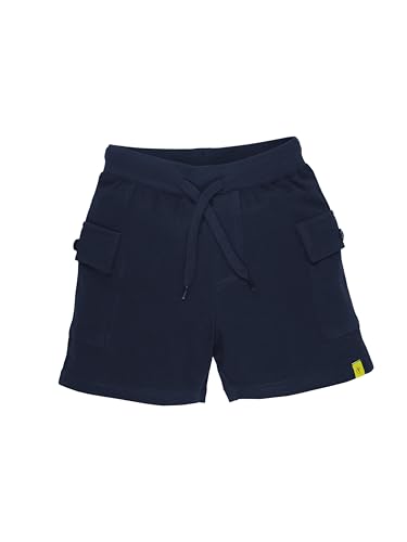 Image of KiddoPanti Boys 100% Cotton Knitted Above Knee Length Basic Cargo Shorts