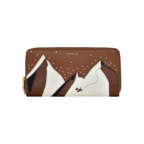 Portefeuille Continental RADLEY London en cuir marron de qualité supérieure