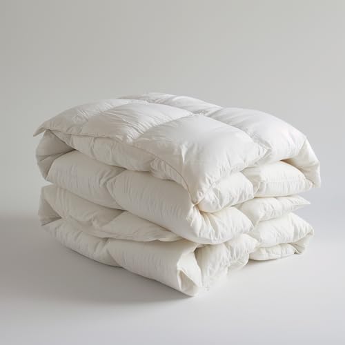 KENSINGTONS LUXURY BEDDING Hungarian Feather & Goose Down Duvet Single Size Bed Winter (13.5 Tog, Single)