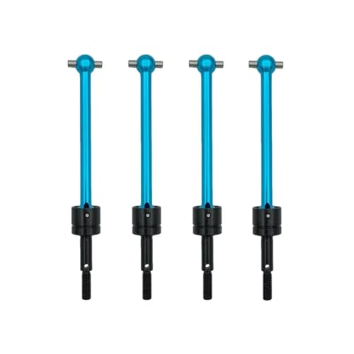 RC�N���[���[�X�y�A For Tamiya DT03 For TT02B For TT-02B �p 4�� �n�[�h���X�X�`�[���h���C�u�V���t�g CVD 64mm RC�J�[�A�b�v�O���[�h�p�[�c�A�N�Z�T���[(Blue)