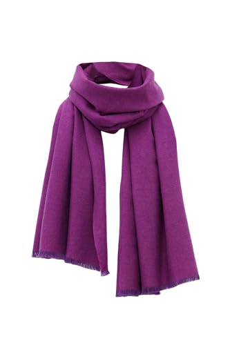 Chadrin 100% Italian Cashmere Scarf Shawl (Royal purple) Premium Quality