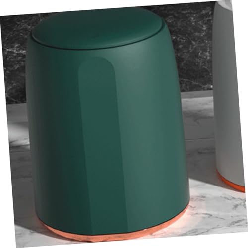 Caneca de basura pequeña verde para cocina y oficina miniatura 5