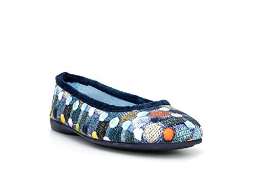 Sleepers Womens Samira Ballerina Slippers with Memory Foam Insole and Rubber Sole Purple - Image 3