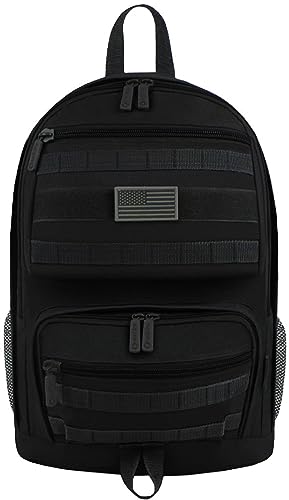 East West U.S.A 19-inch Tactical Molle Sport Military Assault Rucksacks Hiking Trekking Bag (Black)