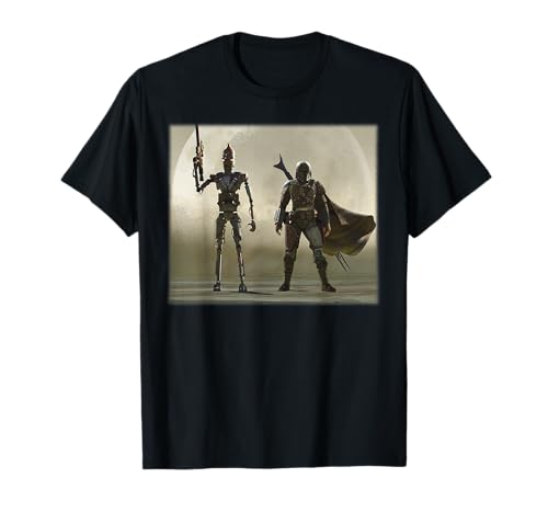 T-shirt Star Wars Mando Duo coton anti-déformation imprimé durable