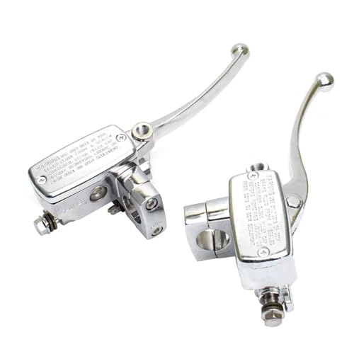 Levier de frein d'embrayage moto Vulcan argent - Maître-cylindre haute précision en aluminium