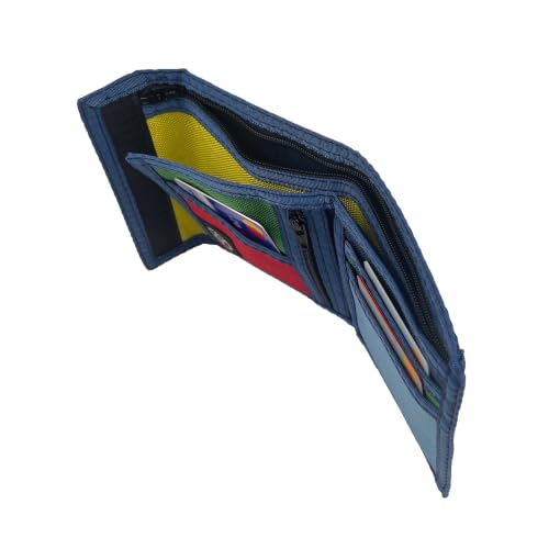 Image of Sprocket Nylon Billfold Wallet with Zippered Coin Pocket (Retro Navy)
