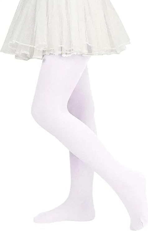 Fashiol Kid Girl's High Waisted Fleece Lined Winter Wear Stockings Footed Tights Warm Woolen Leggings Thermal Pantyhose (3 years to 9 years) - Skin-image-15