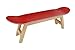 Skateboard Sgabello Gambe in Faggio Massiccio Basso Multifunzionale Pouf Poggiapiedi Scarpiera Portariviste. Rosso