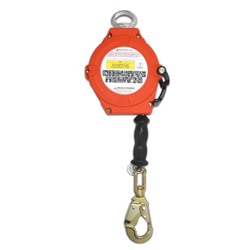 Image of Malta Dynamics Hybrid Hog Self Retracting Lifeline 30' Fall Protection Yoyo | Class 1 Retractable Fall Protection Lanyard with Quick-Action Brake, OSHA and ANSI Compliant Safety Lanyard and Fall Arrestor