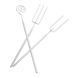 Amosfun Edelstahl Fonduegabeln Für Braten Und Grillfleisch Mit Ergonomischem Griff Für Schokolade Käse Und Gemüsefondue