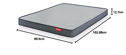 Image of Duroflex LiveIn 2 in 1 Dual Reversible Soft & Firm Sides | 10 Years Warranty | Single Bed | Roll Pack Foam Mattress | 5 Inch Bed Mattress Single Size (72x35x5)