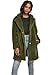 Urban Classics Damen Jacket, Wollmantel, Grün (Olive 00176), XL