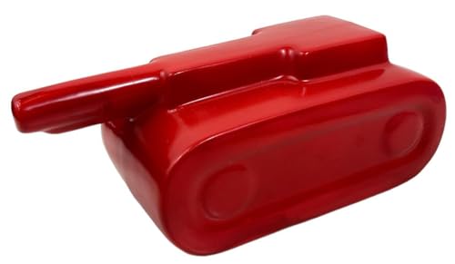  ALE E COMMERCE Scultura Pedina Risiko Carro Armato Rosso Firmato Realizzata per Stefano Puzzo in Ceramica