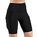 Produktbild Damen Shorts Kurze Yogahose Fitness Sport Leggings Yoga Sporthose Workout Tights Hohe Taille mit Doppeltasche Unterhosen Boxershorts Größe Hoher Radlerhose