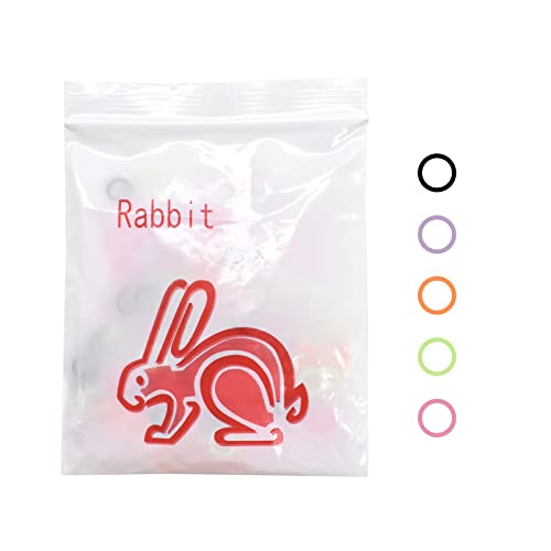 Rzjzgz 2 Packs(200Pcs) Multicolor Dental Orthodontic Elastics Latex Rubber Bands For Braces Great For Dentist, Dreadlocks, Braids, Top Knots Tool Professional 4.5Oz (Rabbit 3/16In) #TOP30