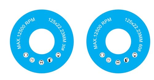 2× Diamant Schleiftopf 125 mm mit Absaughaube – Beton Schleifscheibe Grob & Fein – Beton, Fliesen & Stein – Set für Winkelschleifer & Staubsauger – NOCZAIRE