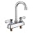 Sepaitek Leak-Free Commercial Sink Faucet 4 inch Center 2 Hole, Commercial Handwash Sink Faucet 3-1/2" Gooseneck Deck Mount, Laundry Tub Utility rv Bar Sink, Brass