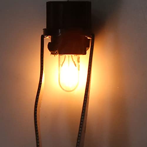 uxcell 5 piezas luz LED T5-V2 ámbar para tablero 12V miniatura 4