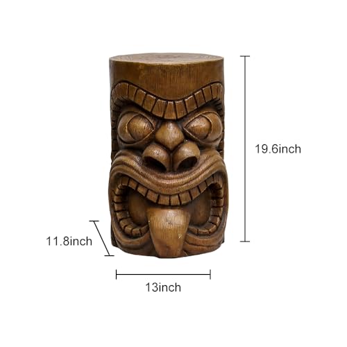 SKYFIRE-Outdoor-Decorative-Sculpture-The-Grande-Tiki-God-Kanaloa-Teeth-Indoor-Ornamental-Outdoor-Table-Statues-for-Garden-Patio-Backyard-Lawn-House-Office-Decor-196H-Concrete-Stool-End-Table SKYFIRE Outdoor Decorative Sculpture The Grande Tiki God Kanaloa Teeth Indoor Ornamental Outdoor Table Statues for Garden Patio Backyard Lawn House Office Decor 196H Concrete Stool End Table