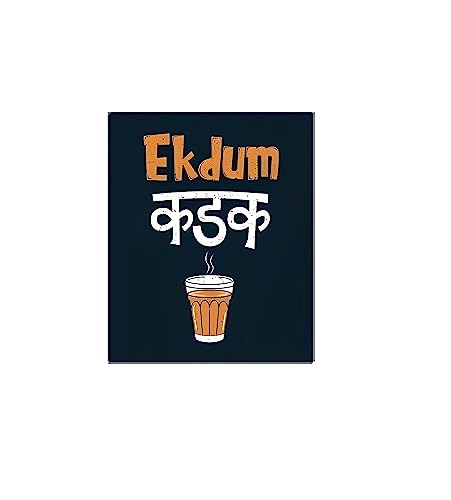 Image of Chai Love Ek Dam Kadak Fridge Magnet Stickers for Kitchen Decoration Food and Drinks Gift