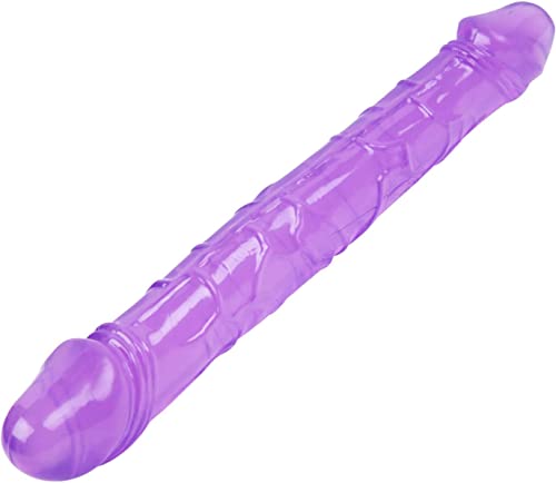 - Juguetes Ḷẹšbiåňåš Śéxụalés Dîldö Péņę Ś-Ëx Toys ÇòňšôḷÅdôr，Reàlistà Péņęs Đoьlẹ Pęñêträcion Påréjaș Cåbëzå Døbë Sëxø Juguëtë Pèñé Extra Largos de Silicona/Purple/23.5Cm