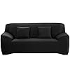 HALOVIE Housse de Canapé Extensible Protection du Sofa Universelle Revêtement de Canapé avec Taie d’oreiller Housse de Fauteuil Confortable dans Le Salon Chambre Maison Bleu- 2 Places (145-185CM)