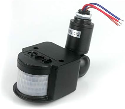 Taikuwu Outdoor DC 12V Automatic Infrared PIR Motion Sensor Switch for LED Light (Black)