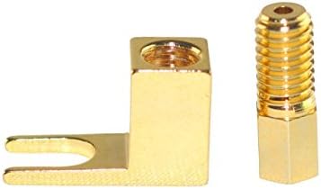 Sponsored Ad - [4 Pack] 4 pcs Total Hi-end Banana to Spade Adapter Plug/Speaker Cable Connector 4 PCS [Wy-yp01 / Spade De L]