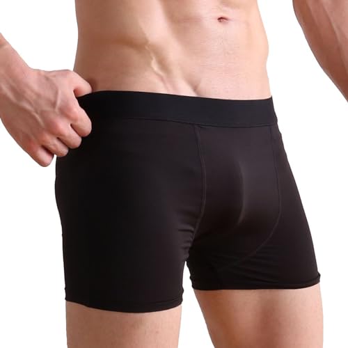 Mens Boxer Briefs Soft Stretchy Underwear Breathable Underpants Short Pants for Boyfriend Husband Dad2