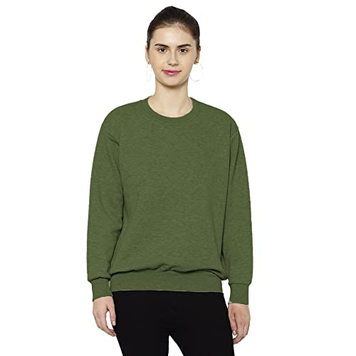 Image of Mack Jonney Fleece Round Neck Sweatshirt for Women (Pack of 2)-SW RN OLV RST 002-P