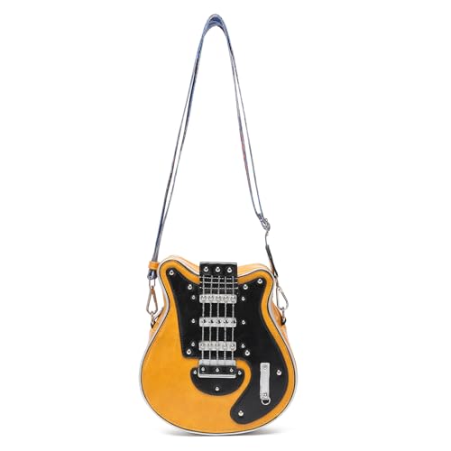 Sac bandoulière guitare en cuir synthétique haute finition