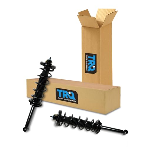 Image of TRQ Rear Driver and Passenger Side Strut and Spring Assembly Set Loaded | For 03-07 Honda Accord 04-08 Acura TL
