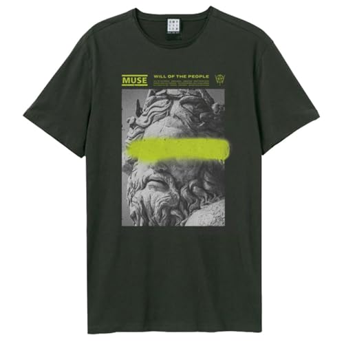 T-shirt Graffiti Band Logo Amplified Muse unisexe en coton anthracite confortable