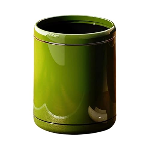 Poubelle ronde pour chambre salon cuisine intérieur vert fixe