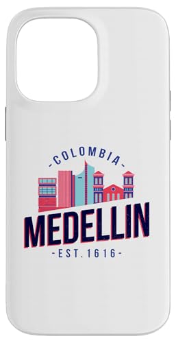 Medellin Skyline Est. 1616 RrÂyYMtg X}zP[X iPhone 14 Pro Max p