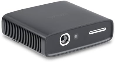 Mini Projector with WiFi and Bluetooth, 1080P Portable Laser Projector, Auto Keystone Correction, Auto Focus, 400 ISO Lumens, Smart Android TV, Built-In Battery for 3Hrs Video Playtime