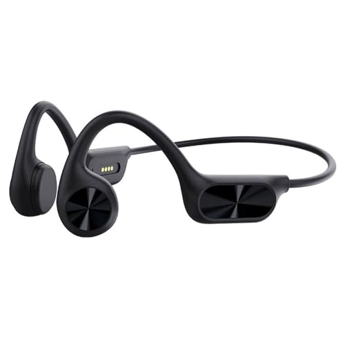 NONDK Auriculares Inalámbricos de Natación por Conducción Ósea Bluetooth 5.4 IPX8 Resistentes Al Agua, Reproductor de MP3, Auriculares para Deportes y Buceo, Color Negro