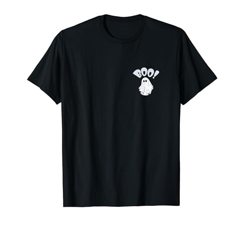 Boo ghost halloween subtle minimal T-Shirt Maglietta