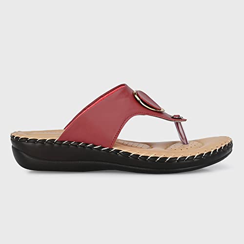 Image of Centrino Women's Thong Comfortable Ortho Care Ladies | Fashion Wear Sandal & Chappal | Soft Cushioned for More Comfort (7902)