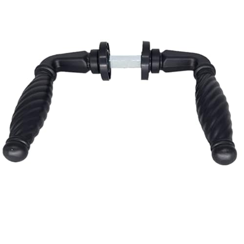 TLDSHOP® - Maniglia per porte metalliche o in ferro - spessore porta - colore NERA: 25÷38 (mm) - RUSTICA