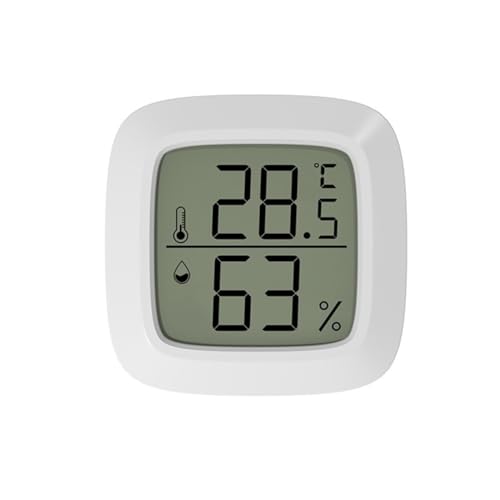 ミニ液晶デジタル温度計湿度計屋内電子温度湿度計センサーメーター家庭用温度計(C-White)