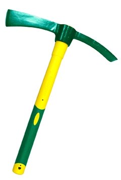 Leborgne - Alcotana Espagne - Douille Ronde - Outillage de Jardin pour Façades et Constructions en Pierres ou Briques - Acier Forgé et Trempé - Panne et Hache Polyvalentes
