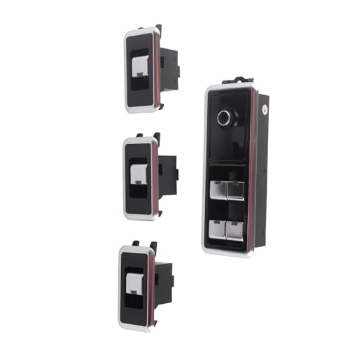 Kit boutons commande vitre électrique finition galvanisée durable pour Vogue L405